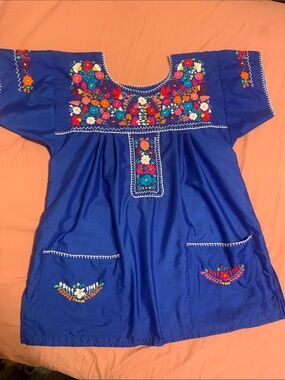 Mexican embroidered blouse
